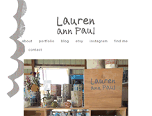 Tablet Screenshot of laurenannpaul.com